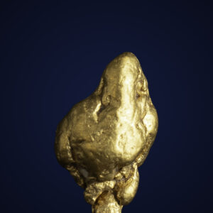 Curvy, Lustrous Natural Gold Nugget - Alaska - 1.12 grams
